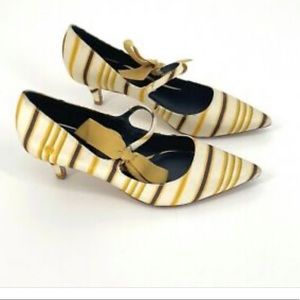 Tory Burch satin kitten heels
